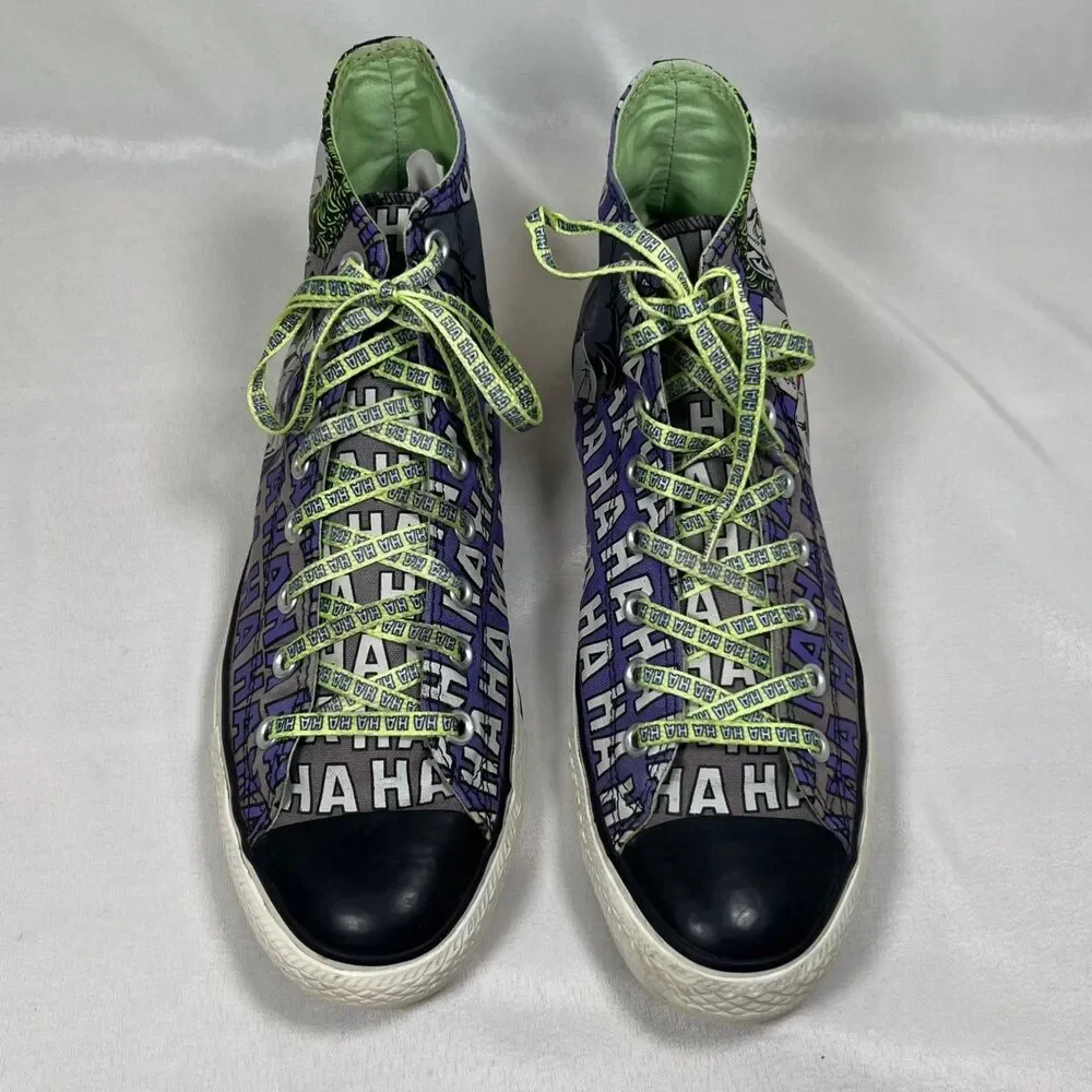 Converse Chuck Taylor Joker High Top Sneakers Batman DC Comics Men 10 Women 12